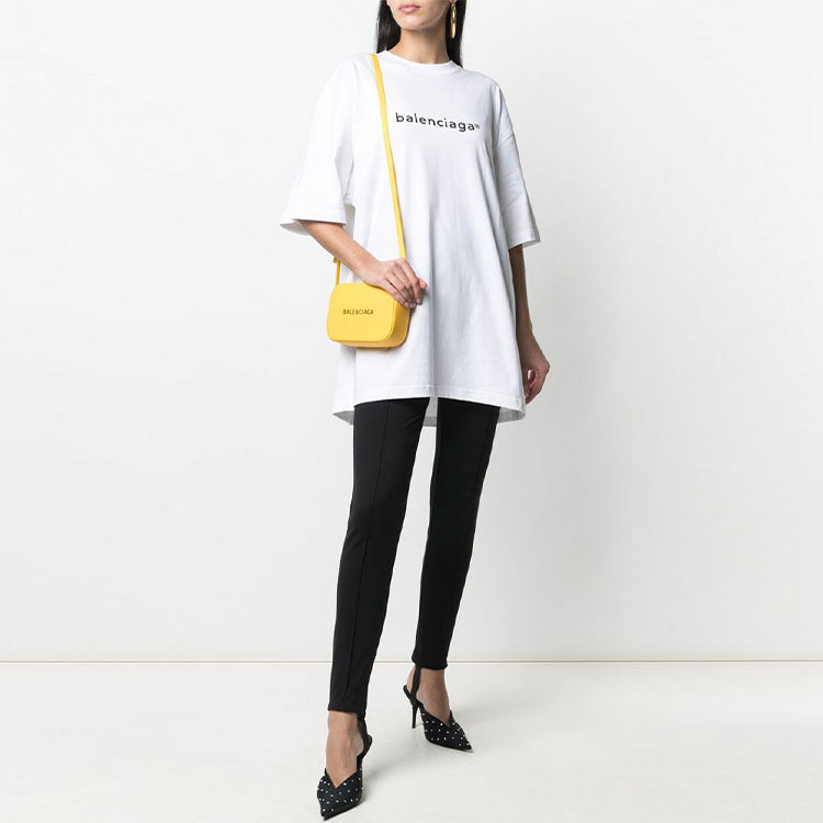 Balenciaga SS21 Printing Round-neck Tee White 641655TIV549040