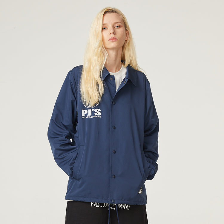 PJs Vigor Series Multi-Color Surf Coach Cartoon Jacket Unisex Navy Blue 20SSJK1007-P