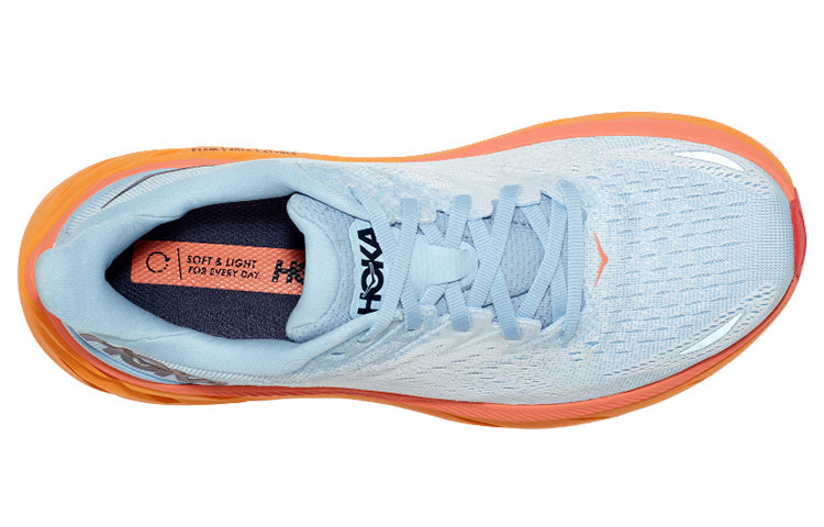 (WMNS) HOKA ONE ONE Clifton 8 Wide 'Summer Blue Ice Flow' 1121375-SSIF