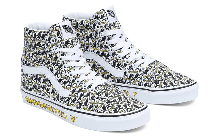 Vans Mooneyes x SK8-HI 'True White Yellow' VN0A7Q5N6M5