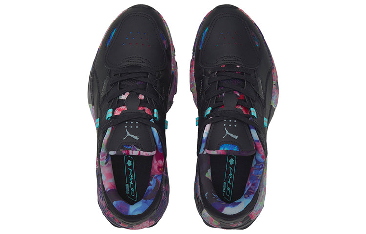 (WMNS) PUMA Orkid 'Floral - Black Elektro Aqua' 384845-01