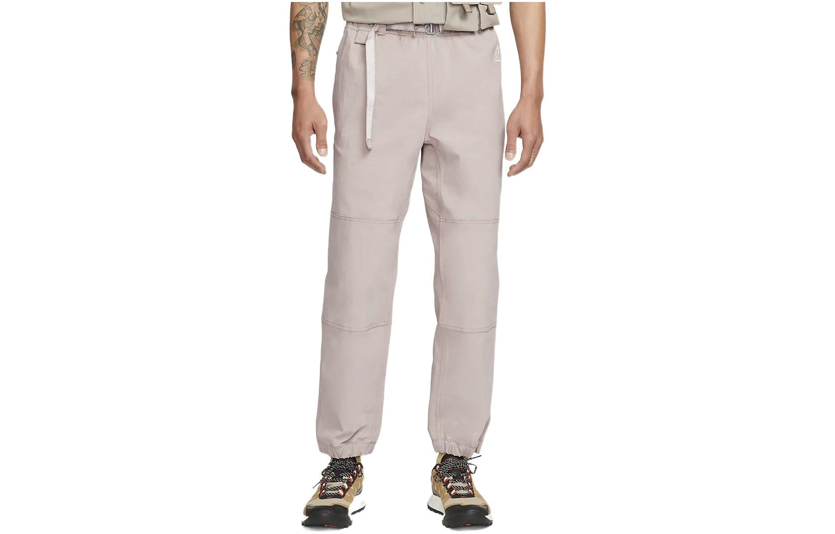 Men's Nike ACG Solid Color Belt Breathable Casual Long Pants/Trousers Yellow CV0661-245