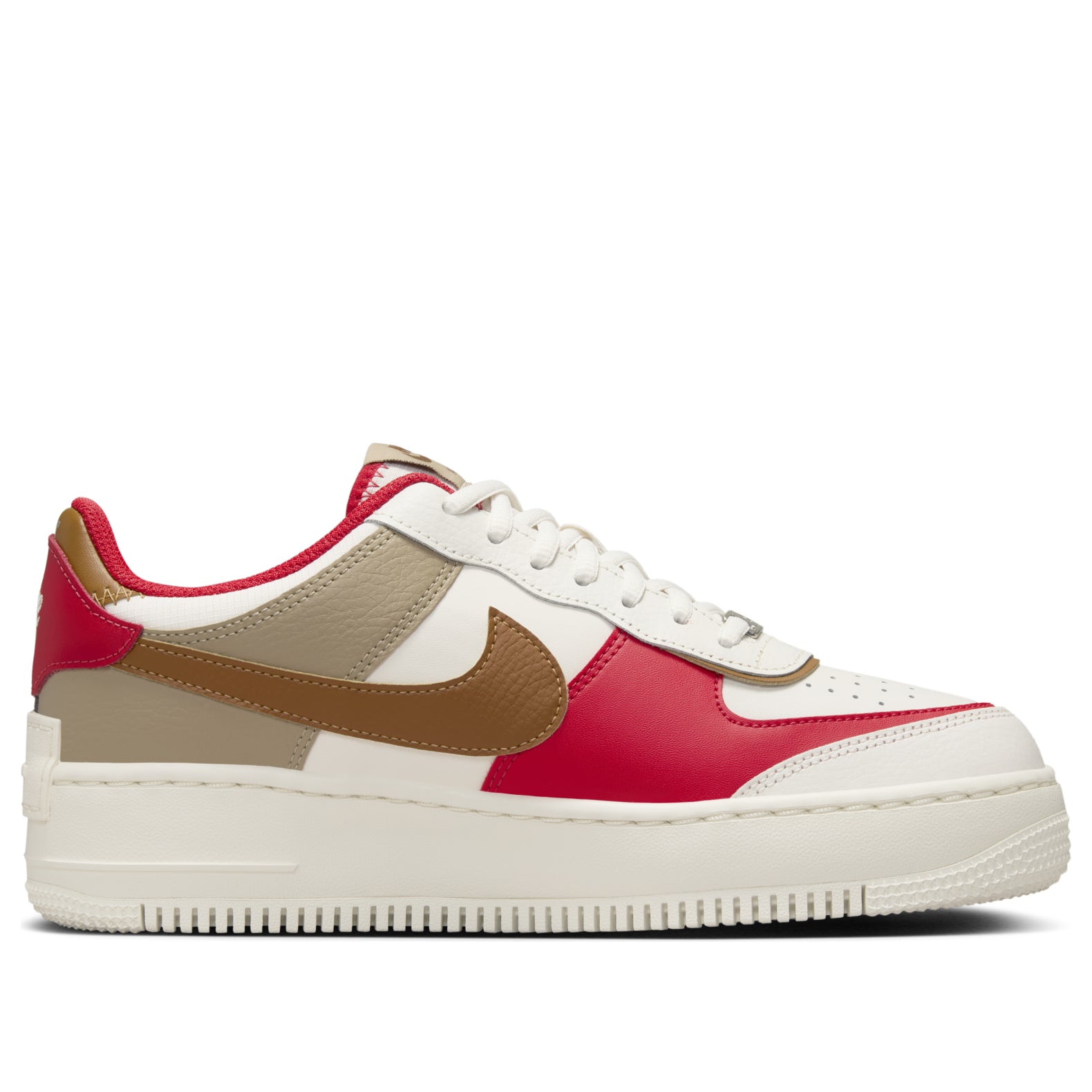 (WMNS) Nike Air Force 1 Shadow 'Phantom Fire Red Khaki' HQ3400-030