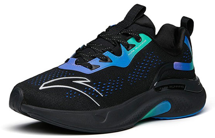 ANTA Running Shoes 'Black Blue Green' 112215561R-4