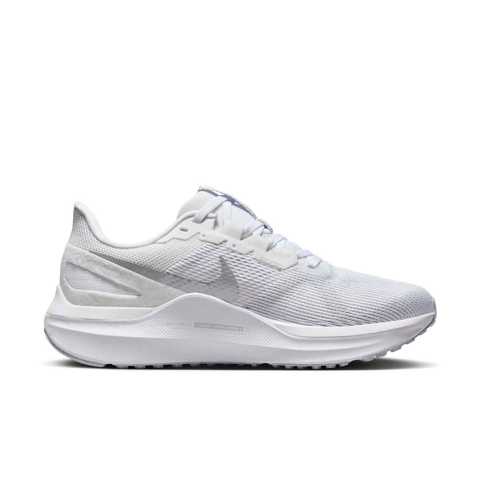 (WMNS) Nike Air Zoom Structure 25 Wide 'White Metallic Silver' FN7996-100