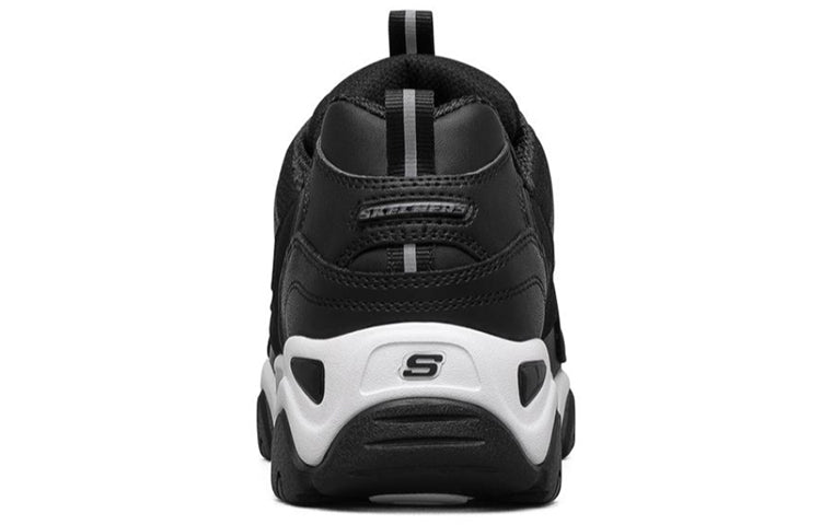 (WMNS) Skechers D'lites 2.0 Running Shoes Black/White 66666324-BKMT