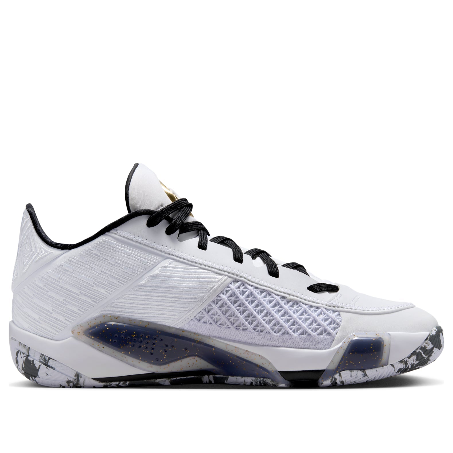 Air Jordan 38 Low PF 'White Metallic Gold Black' FD2325-107