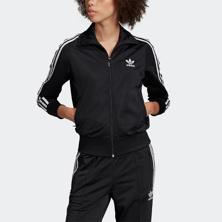 (WMNS) adidas originals Firebird TT Retro Casual Sports Jacket Black ED7515
