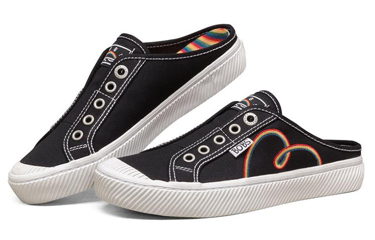 (WMNS) Skechers Bob's Sneakers GS Black 113308-BKMT