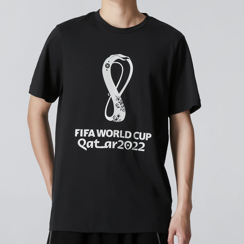 Men's adidas Geometry Pattern Alphabet Printing Athleisure Casual Sports Round Neck Short Sleeve Black T-Shirt HD6367