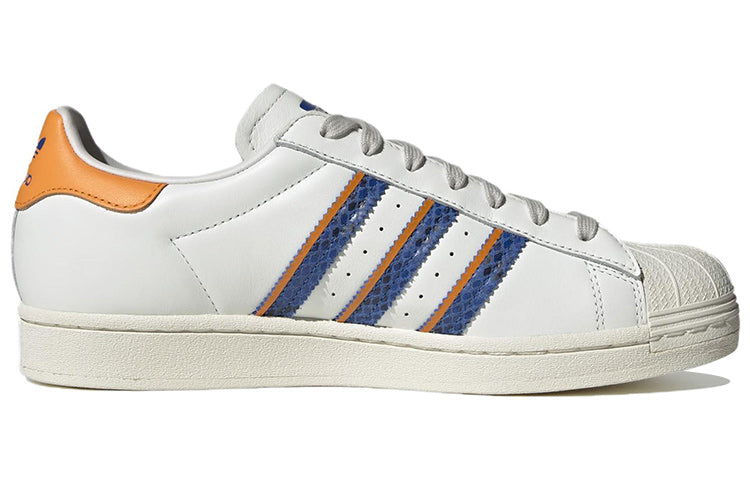 adidas Superstar 'White Orange Rush Snakeskin' FZ6476