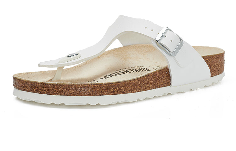 Birkenstock Gizeh Birko-Flor Narrow Fit Sandals 'White' 43731