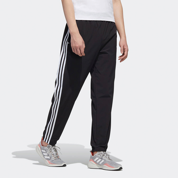adidas neo Side Stripe Casual Sports Pants Black GJ8898