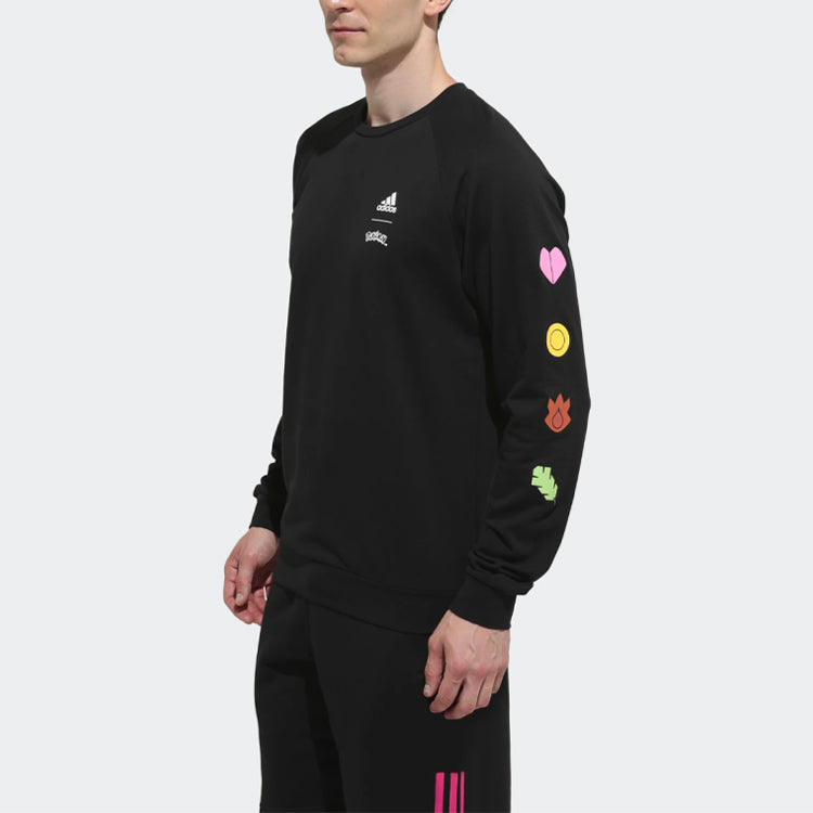adidas x POKEMON Crossover Printing Sports Training Pullover Black GN2999