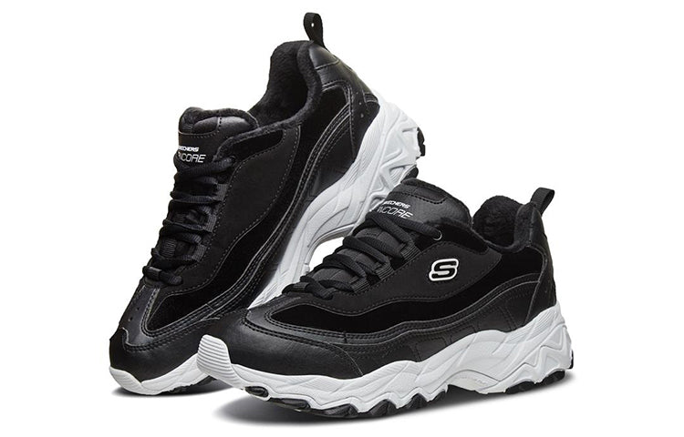 (WMNS) Skechers Encore 'Black White' 66666240-BLK