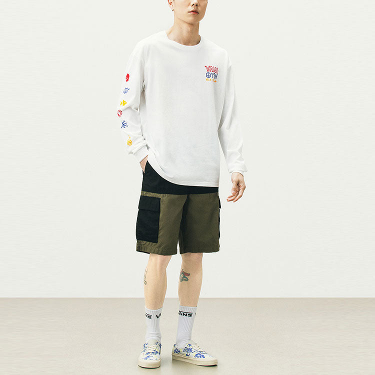 Vans Unisex Printing Round-neck Swea White VN0A5F3MWHT