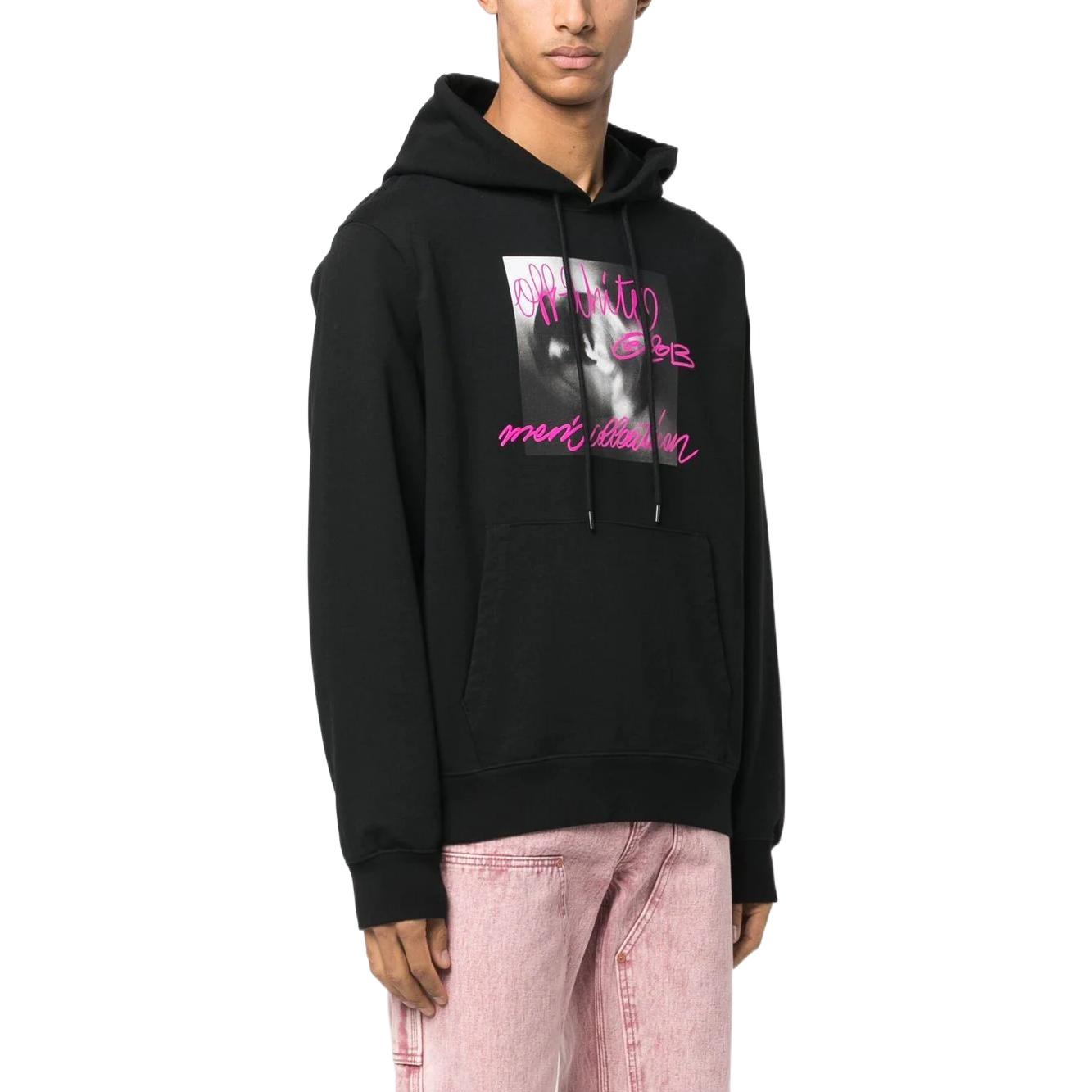 Off-White Graphic-Print Hoodie OMBB097F22FLE0131068