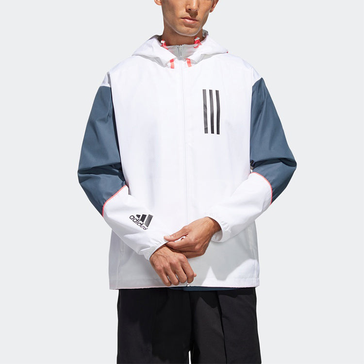 adidas W.N.D. Sports Stylish Hooded Jacket White GF3998