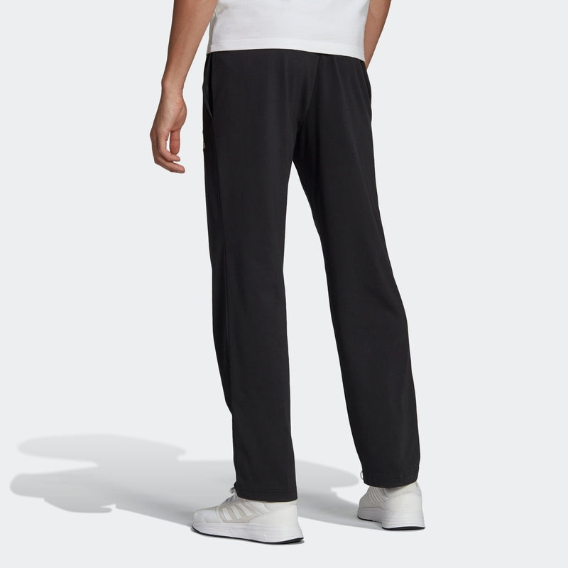 adidas Knit Casual Sports Pants Gym Long Pants Black GK9017