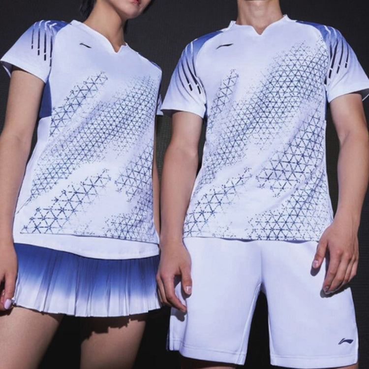 Li-Ning Badminton Series Quick Dry Tops White AAYQ013-1