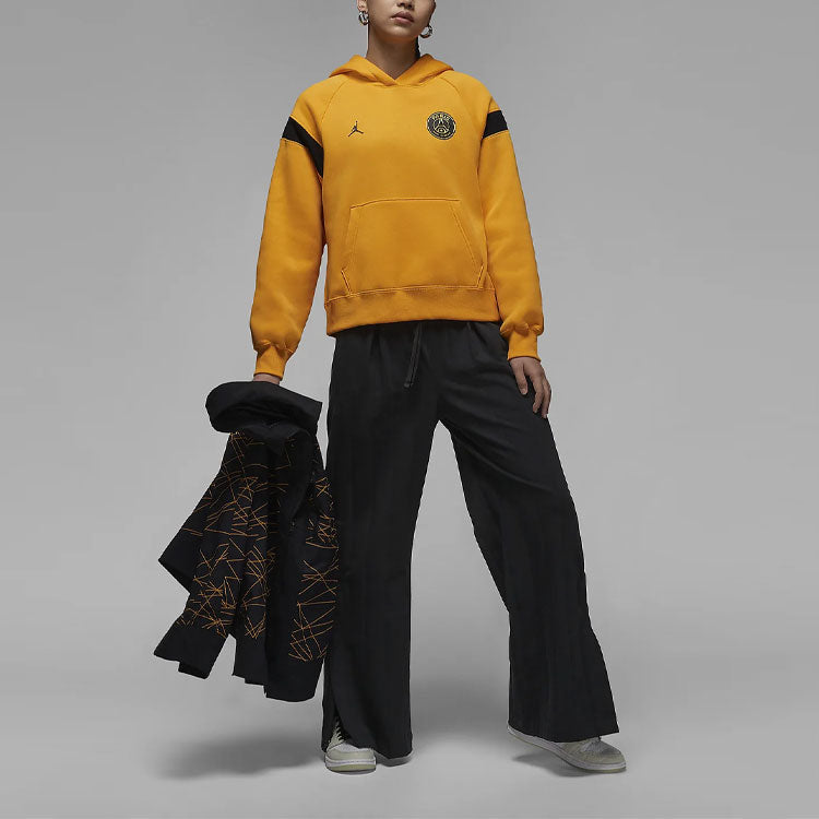 (WMNS) Air Jordan x Paris Saint-Germain Hoodie (Asia Sizing) 'Yellow Black' DV2836-705