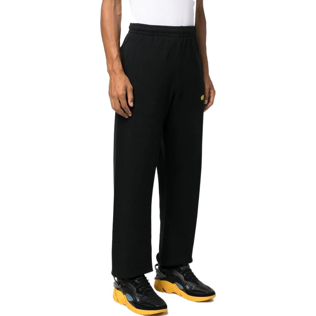 Men's Off-White Stripe Logo Printing Casual Sports Pants/Trousers/Joggers Version Black OMCH029F22FLE0261018