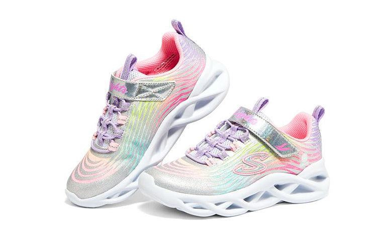 (GS) Skechers Twisty Brights Mystical Bliss 'White Multi' 302321L-SMLT