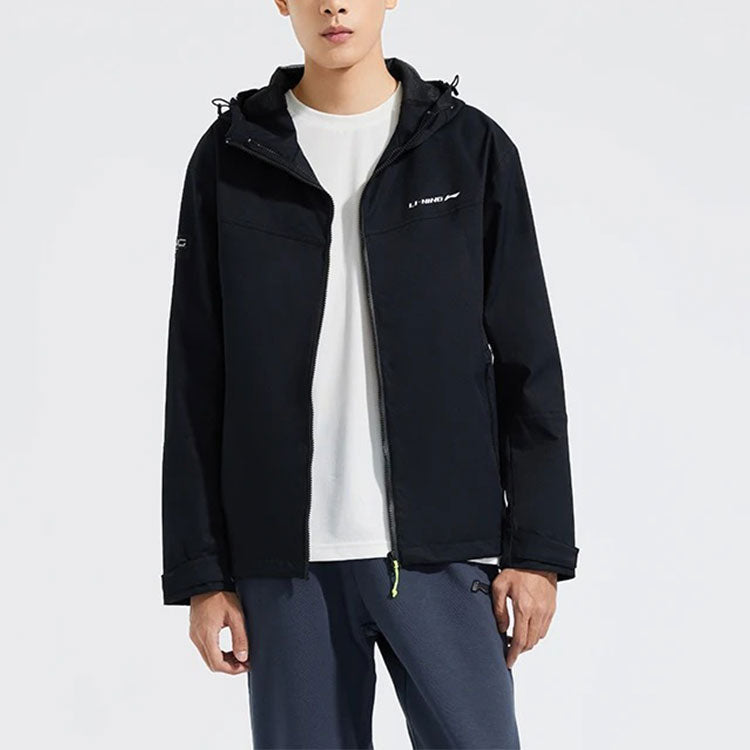 Li-Ning Gym Series Loose Sports Hooded Jacket Black AFDR757-1