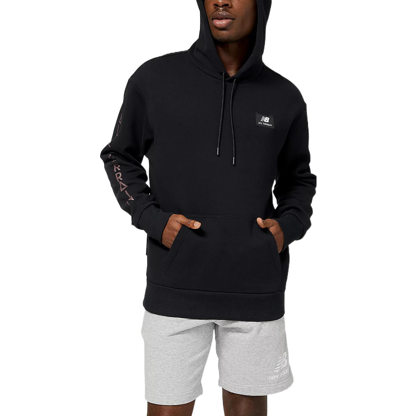 New Balance AT Hoodie Asia Sizing 'Black' MT23506-BK