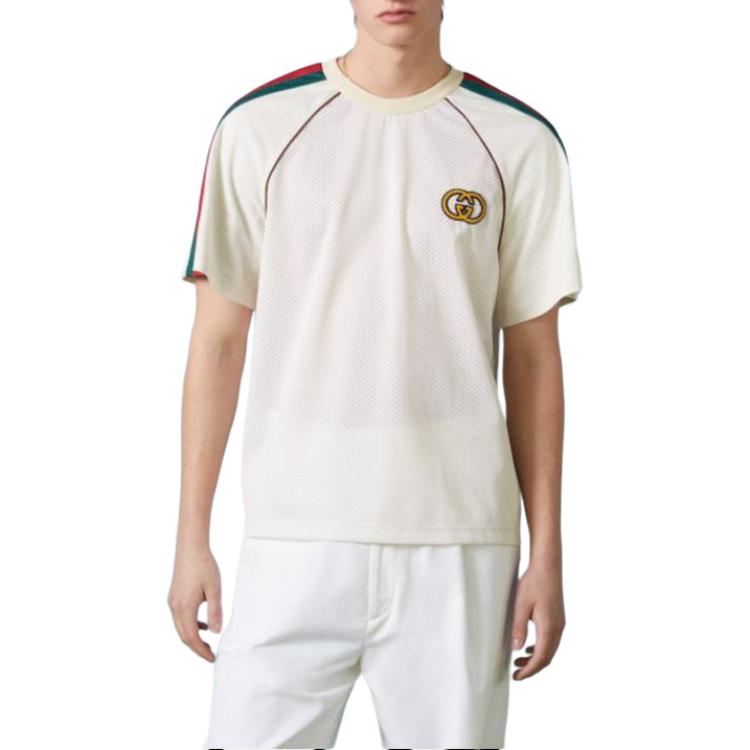 Gucci Mesh Fabric T-shirt 'Off White' 737402-XJFFM-9791