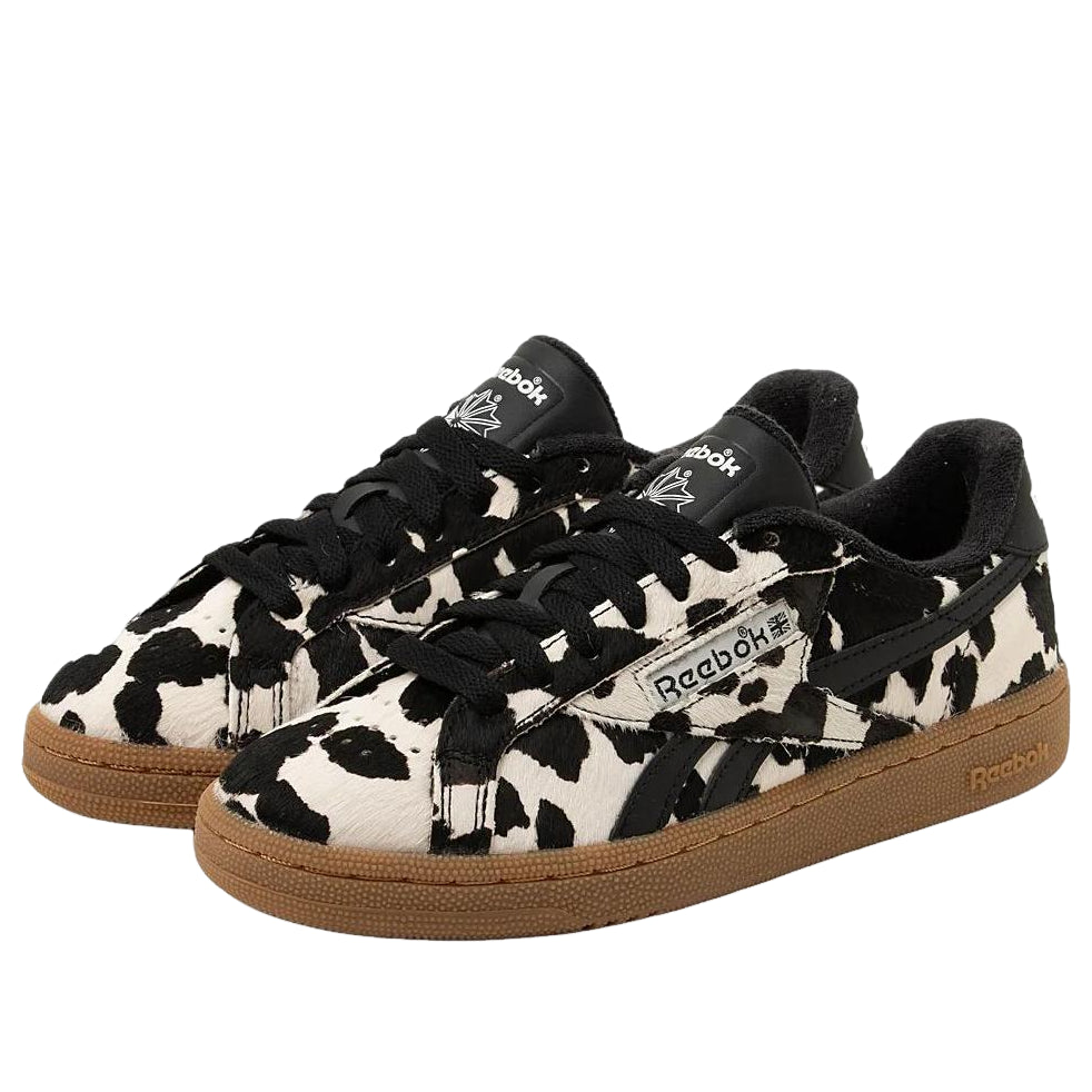 (WMNS) Reebok Club C Grounds UK Shoes 'Cow Black Chalk' 100262103