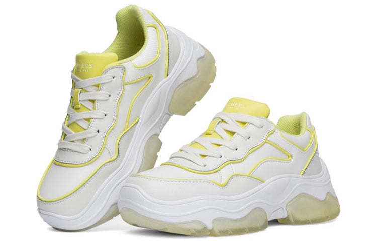 (WMNS) Skechers AMP'D Sport Shoes White/Yellow 155039-WYL