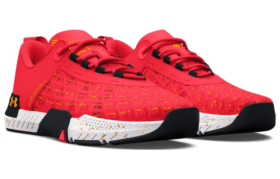(WMNS) Under Armour TriBase Reign 5 Sneakers 'Red Black' 3026022-601