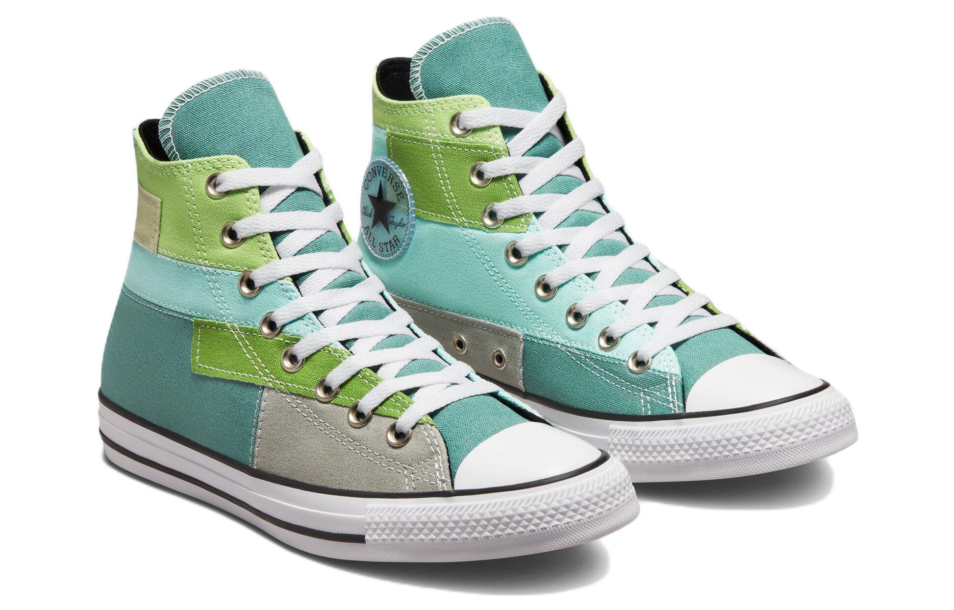 Converse Chuck Taylor All Star High 'Patchwork - Jade Unity' A02030F
