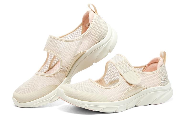 (WMNS) Skechers Dlux Comfort Shoes 'White Pink' 896095-NAT