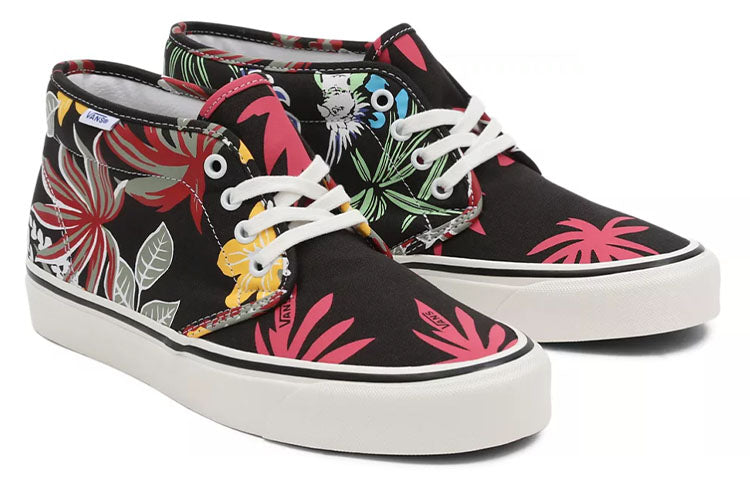 Vans Anaheim Factory Chukka 49 DX Mid-Top Sneakers Black/Red VN0A4BTIAZH