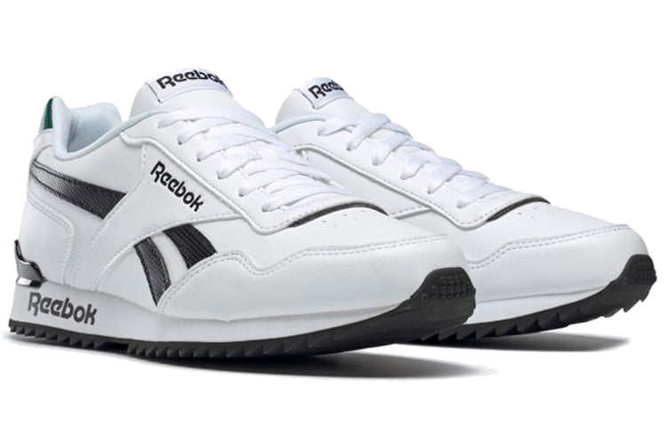 Reebok Royal Glide Running Shoes White/Black/Green EG5217