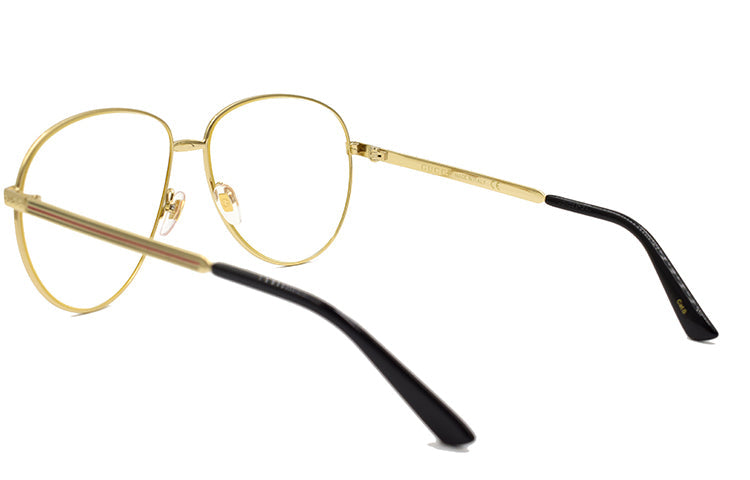 Gucci Gold Color Glasses Lens aviator Sunglasses GG0138S-003