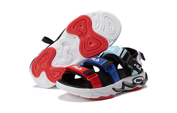(GS) FILA Lifestyle Sandals 'Black Blue Red' K15B222810P