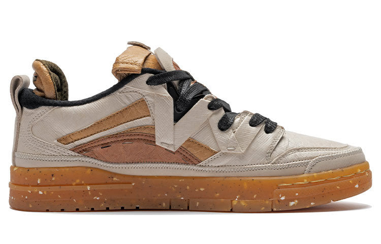 (WMNS) Li-Ning Weiwu Pro Skate Shoes 'Khaki Tan' AECR090-1