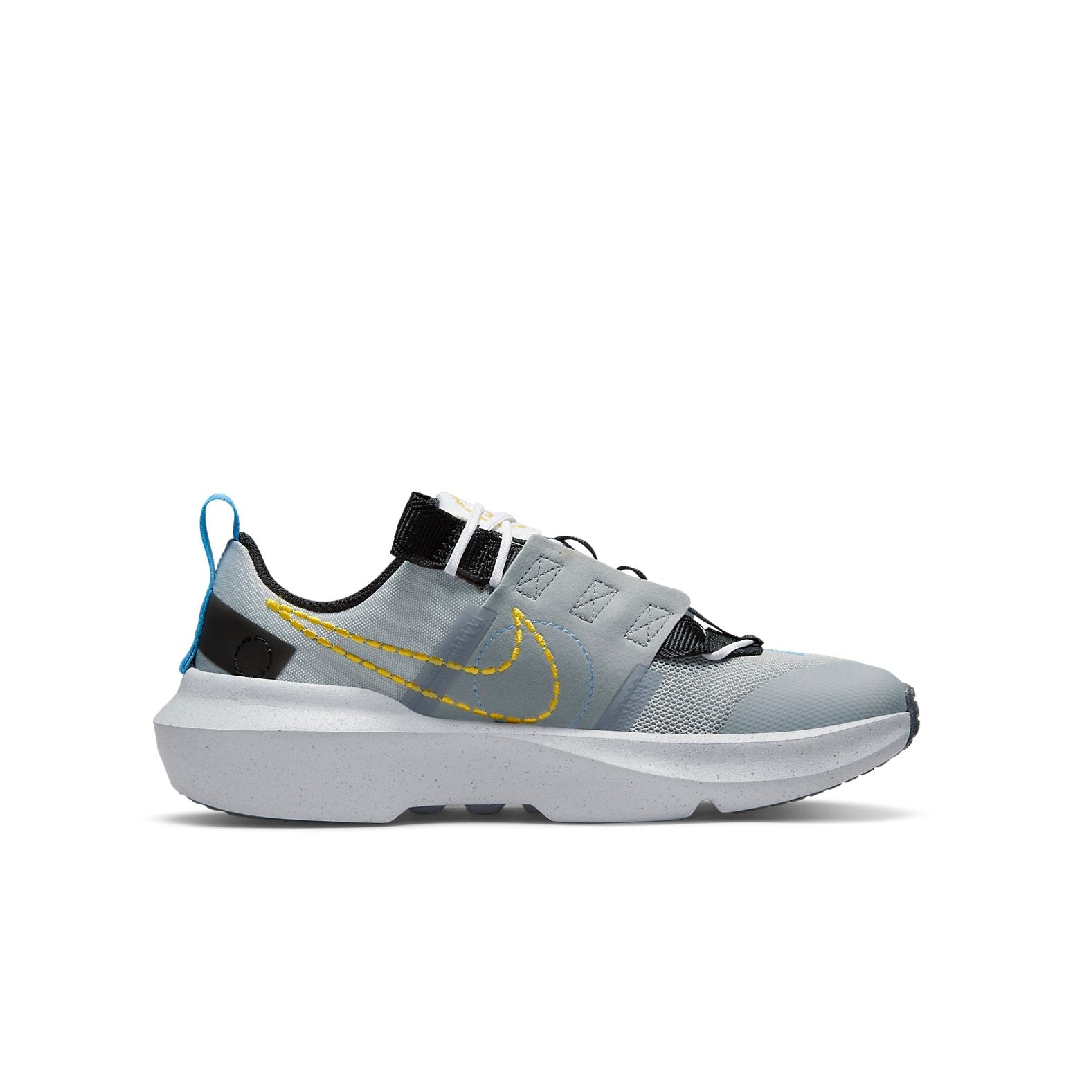 (GS) Nike Crater Impact Sports Shoes Grey/Blue/Yellow DR0160-001