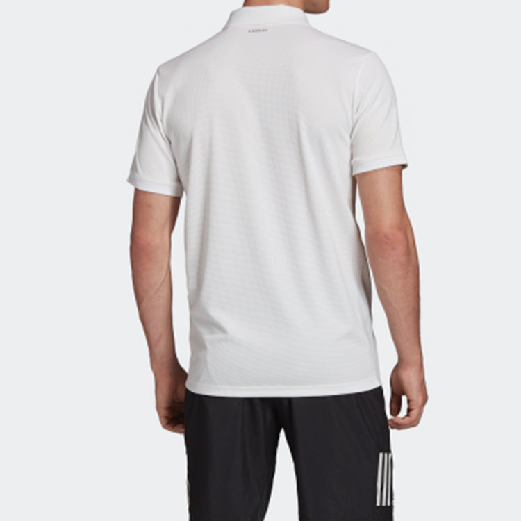 adidas Tennis Sports lapel Polo Shirt White FK0744