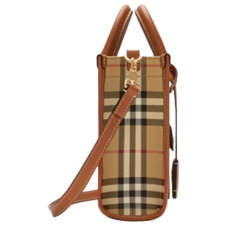 (WMNS) Burberry 26 Mini Freya Tote 'Archive Beige Briar Brown' 81097931