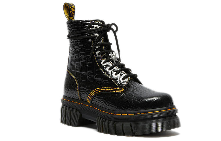 (WMNS) Dr. Martens Audrick x Heaven by Marc Jacobs Croc Boots 'Black' 27512001