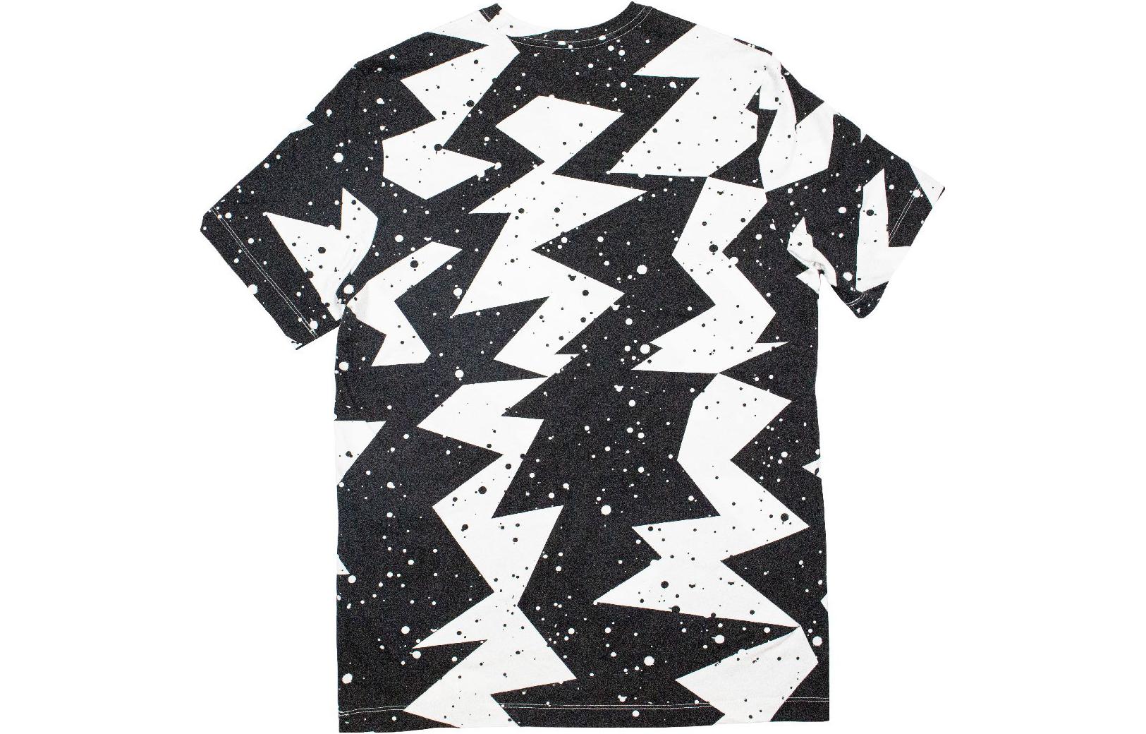 Air Jordan Printed Poolside Crew T-Shirt 'Black White' CJ6215-010