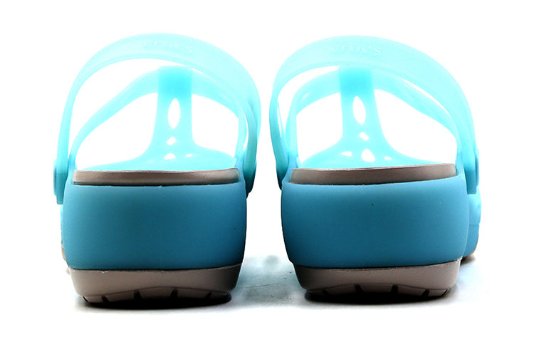 (WMNS) Crocs ice blue Sandals 'Blue Gold' 204939-4CW
