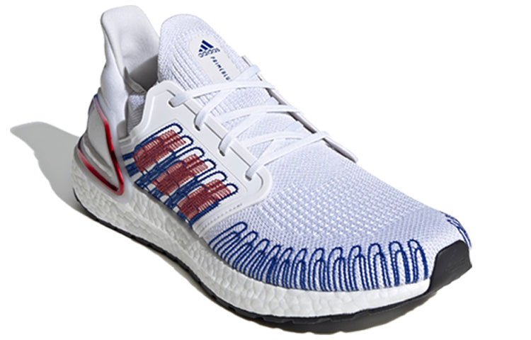 adidas Ultraboost 20 'White Scarlet Royal Blue' EG0712