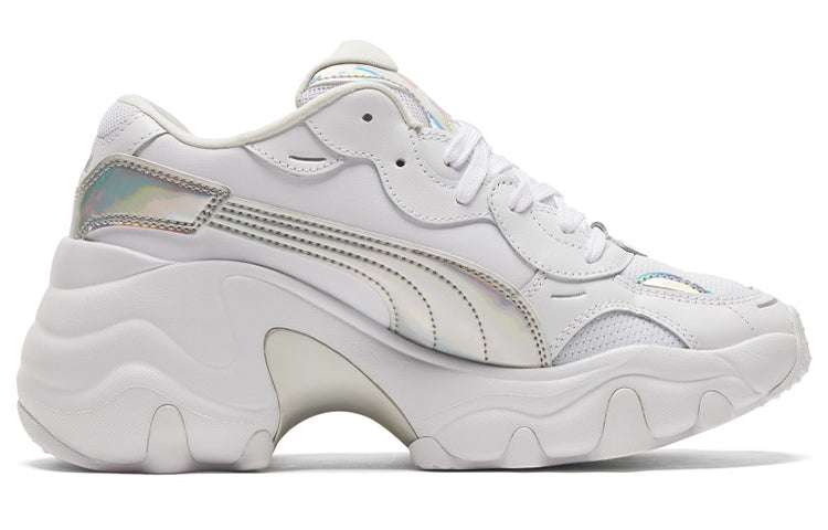(WMNS) PUMA Pulsar Wedge 'Iridescent - White Silver' 385251-01