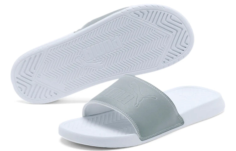 PUMA Popcat Reflective Slides 'Silver White' 369422-01