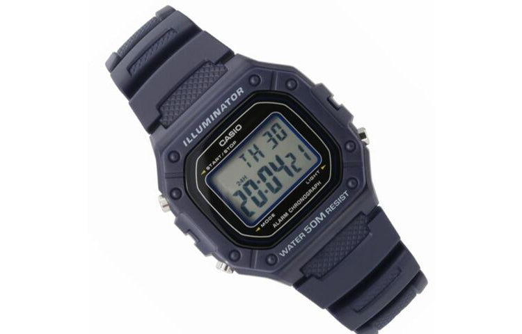 CASIO Waterproof Sports Unisex Mens Blue Digital W-218H-2A